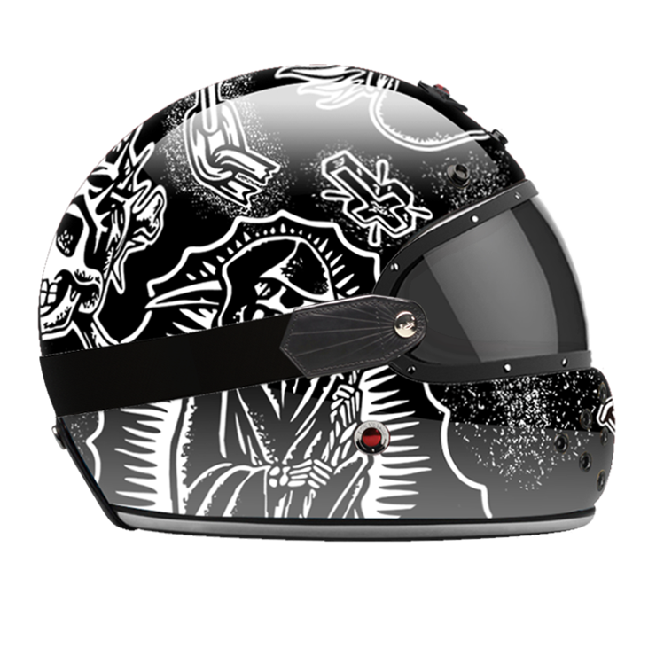 Full Face Tragic Heart-helmet-side-dark smoke