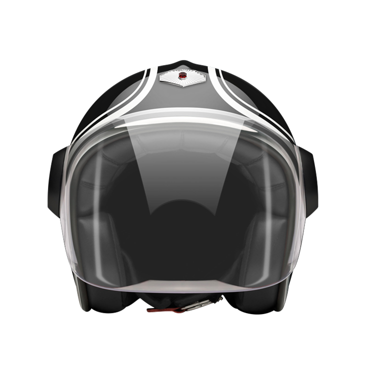 Jet Munchen-helmet-front-clear smoke