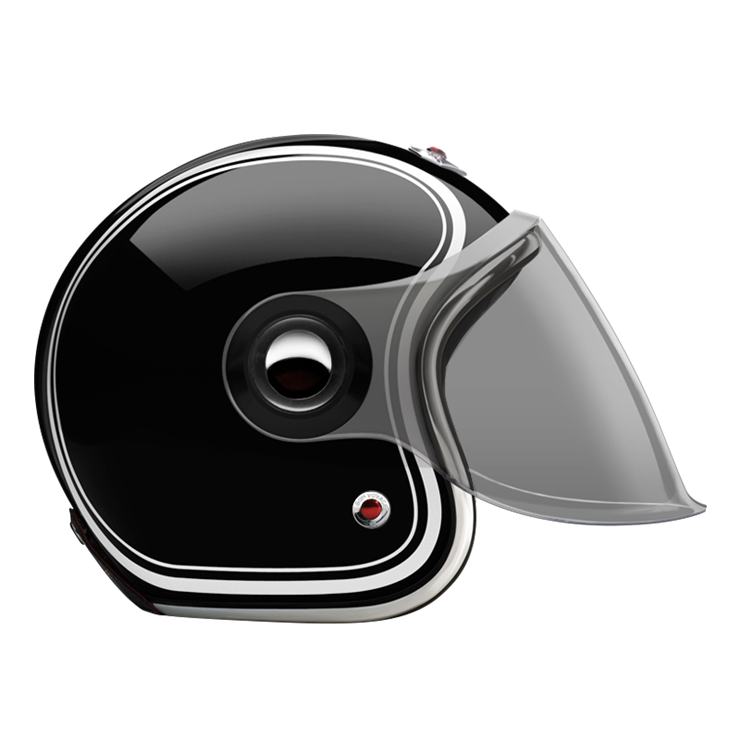 Jet Munchen-helmet-side-Light smoke