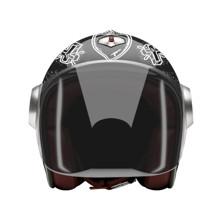 Jet Tragic Heart-helmet-front-dark smoke