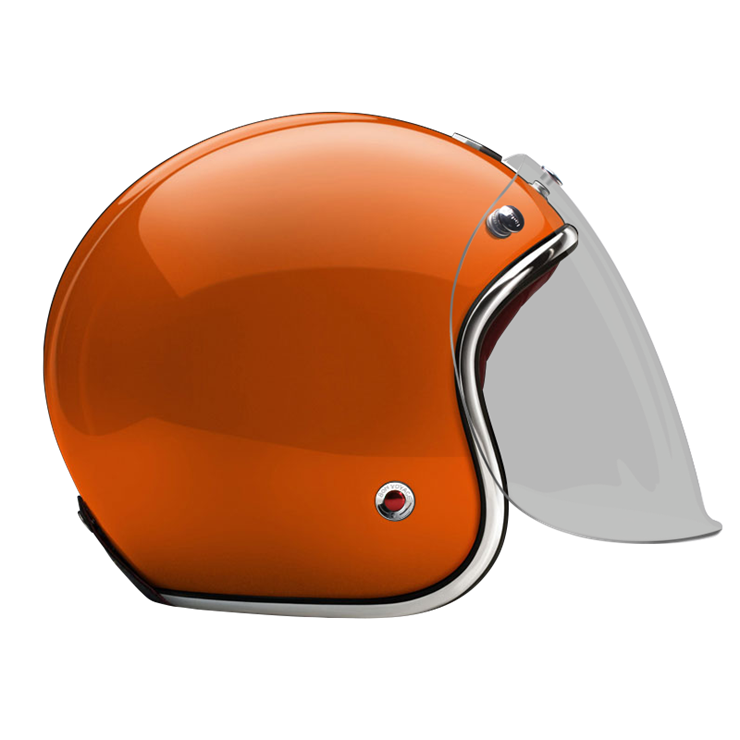 Open Face Menilmontant_helmet_side_Light_brown