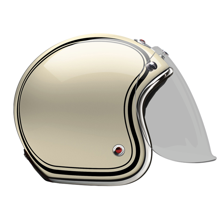 Open Face Moosacher-helmet-side-Light smoke