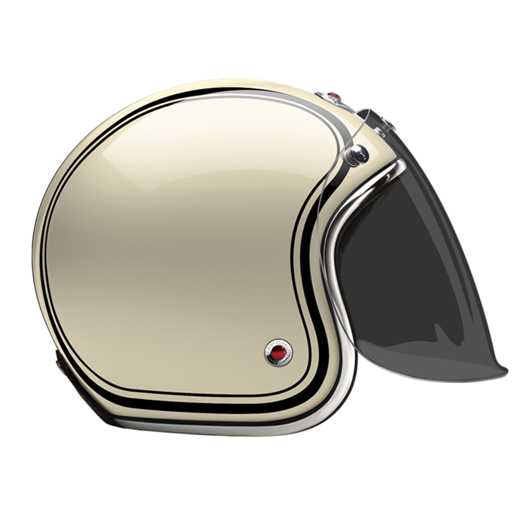 Open Face Moosacher-helmet-side-dark smoke