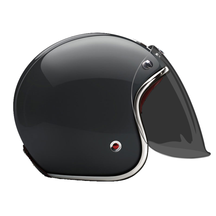 Open-Face-Voltaire-helmet-side-Dark-brown